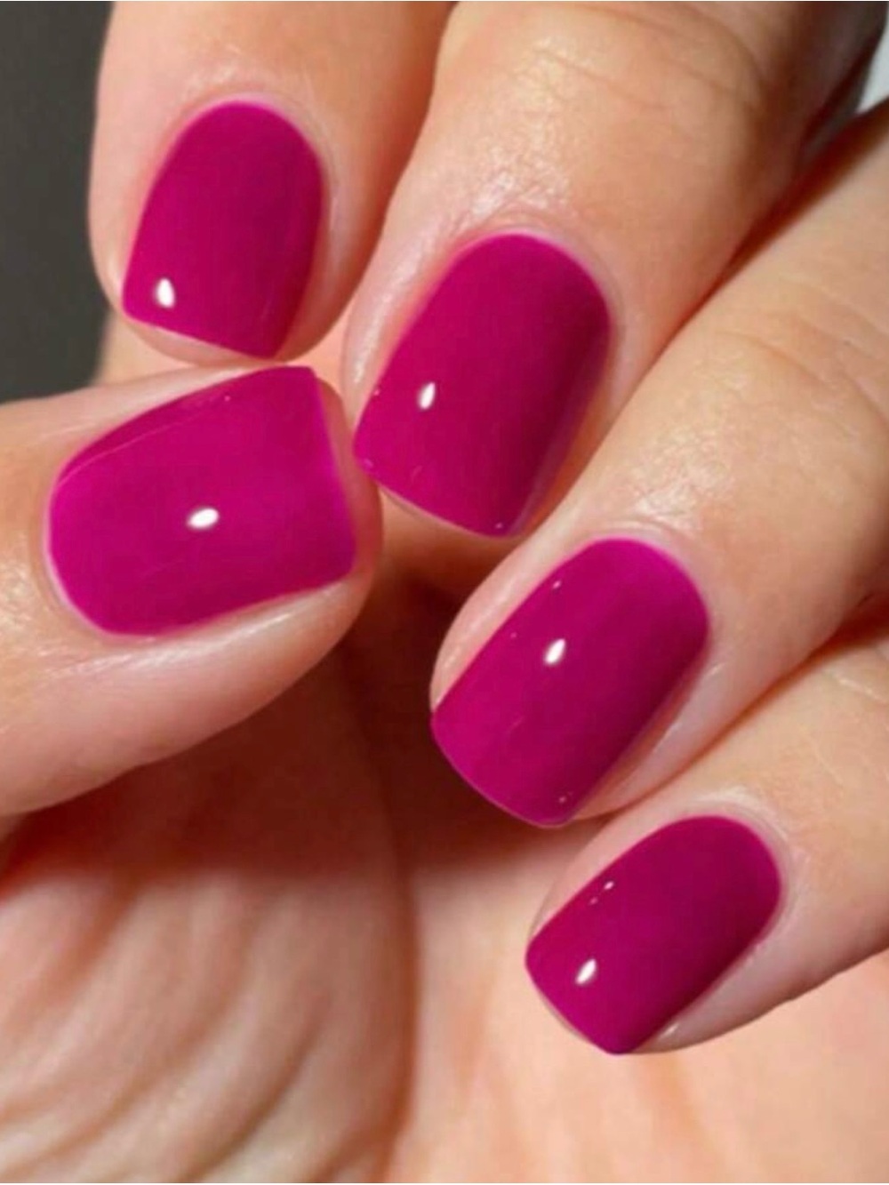 24 Piece Hot Pink Press-On Nails